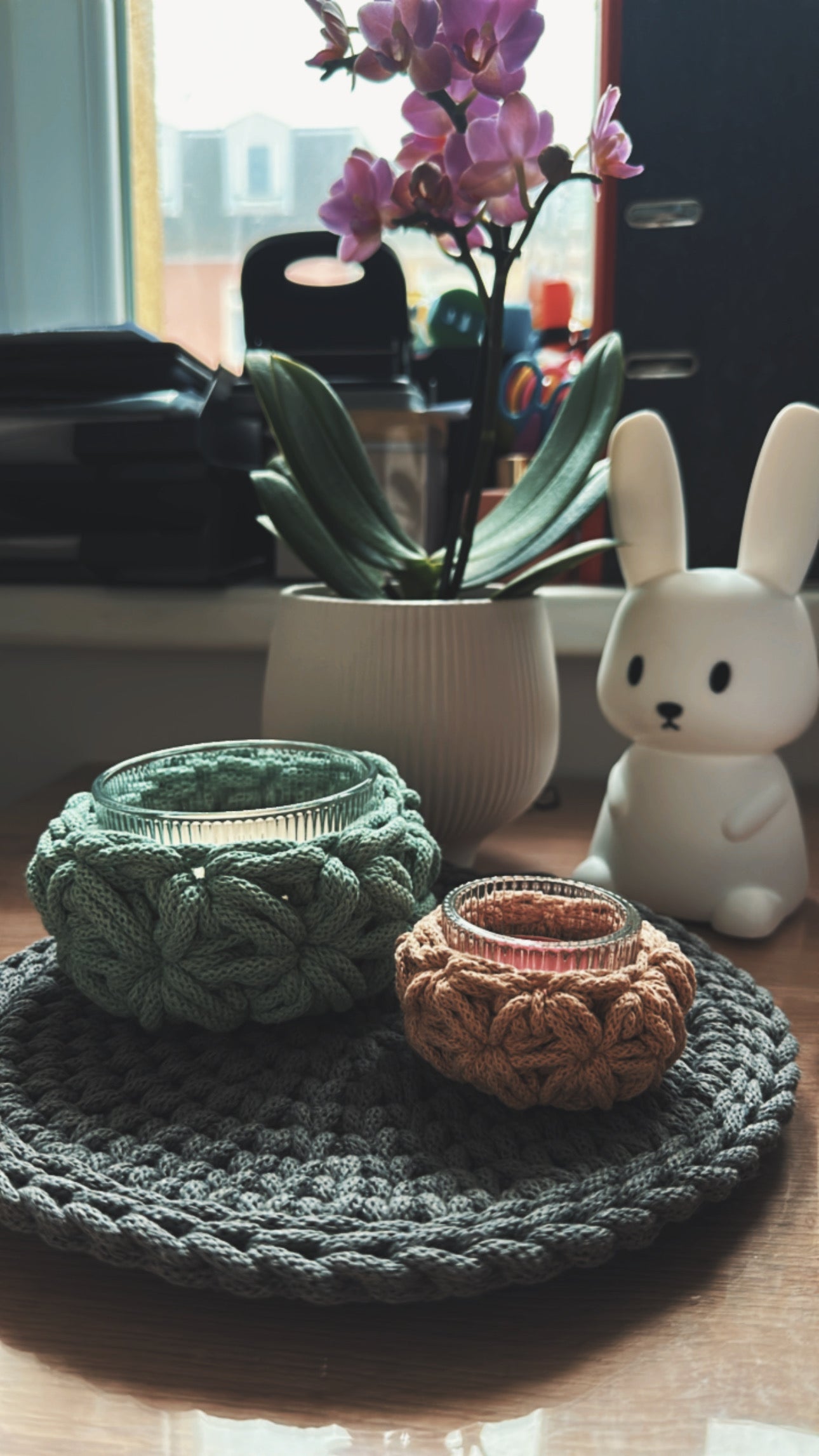 Teelichthalter/ Windlicht/ Vase