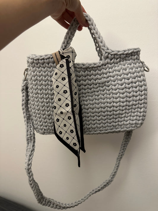 Einzelstück Tasche GreyBlack mit Reißverschluss